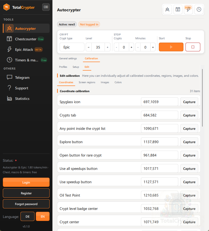 Epic and calibration context
